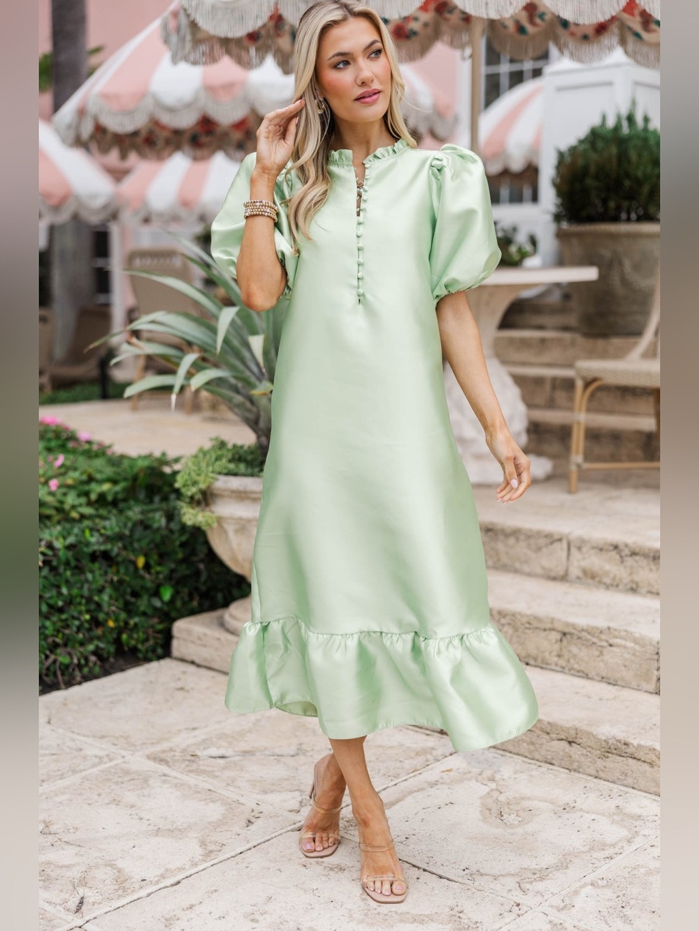 Shop the Mint See The Light Green Midi Dress